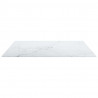 Tablero mesa diseño mármol vidrio templado blanco 60x60 cm 6 mm 4