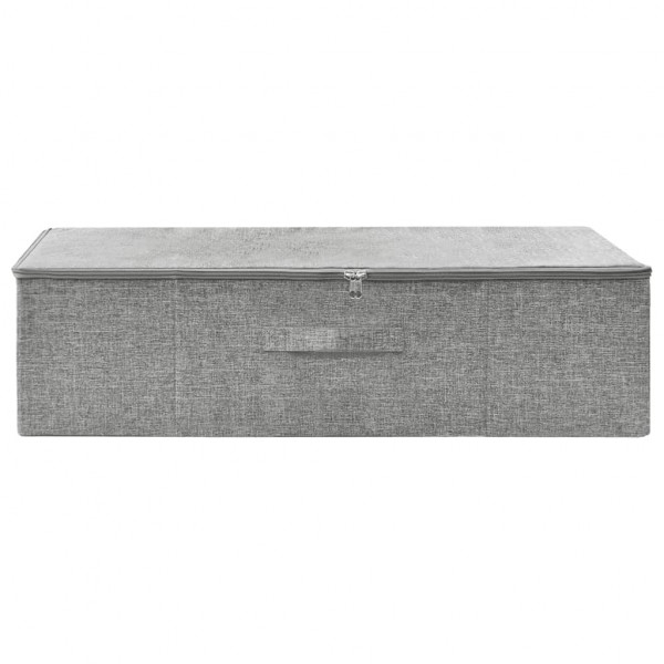 Caja de almacenaje tela gris 70x40x18 cm M 3