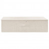 Caixa de arrumação tecido 70x40x18 cm cor creme 3