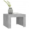 Mesa de centro madera contrachapada gris hormigón 50x50x35 cm 4