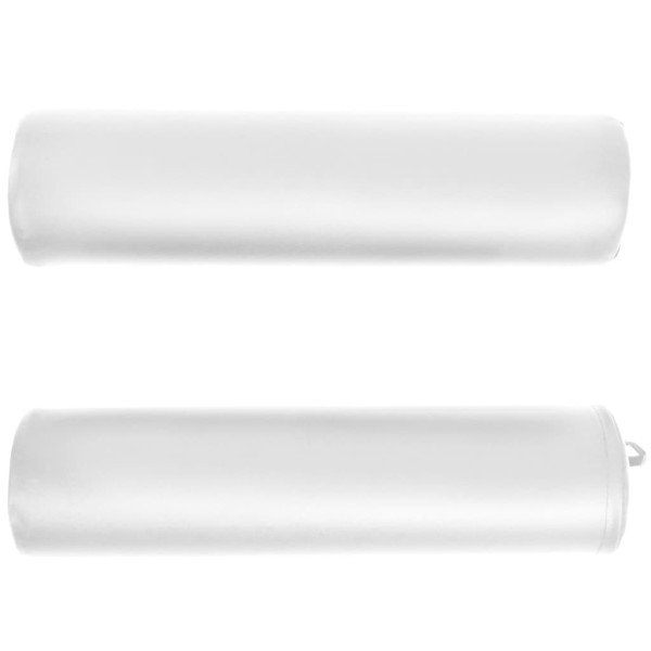 Mesa de massagem dobrável c/ 2 rolos 4cm espessura oval branco M 4