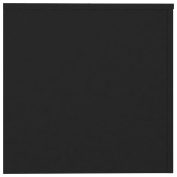 Mesitas auxiliares 3 uds madera contrachapada negro M 5