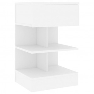 Mesa de cabeceira 40x35x65 cm derivados de madeira branco H
