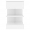 Mesa de cabeceira 40x35x65 cm derivados de madeira branco 5