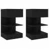 Mesas de cabeceira 2 pcs 40x35x65 cm preto 1