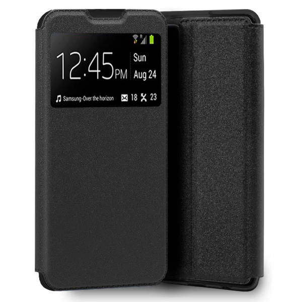Funda COOL Flip Cover para ZTE Blade V30 Vita Liso Negro D