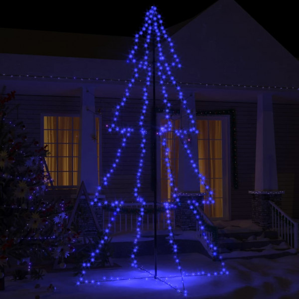 Árbol de Navidad 360 luces LED interior y exterior 143x250 cm D