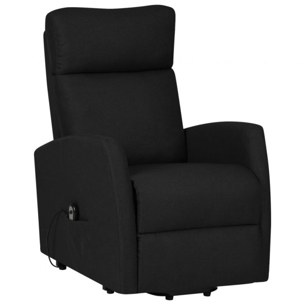 Sillón elevable tela negro M 3