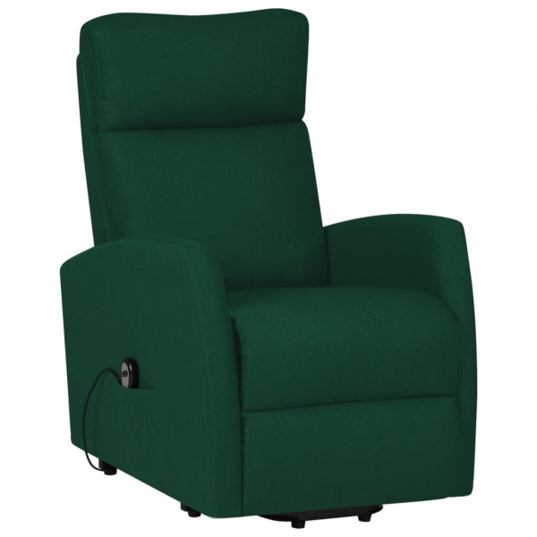 Sillón elevable tela verde oscuro M 3