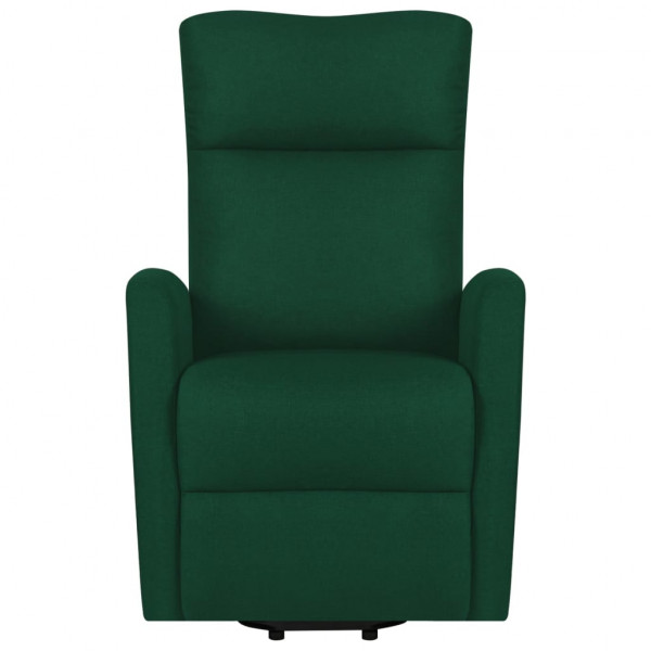 Sillón elevable tela verde oscuro M 4