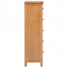 Cajonera sinfonier de madera de roble maciza 45x32x110 cm 3