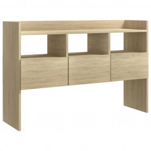 Aparador de madera contrachapada roble Sonoma 105x30x70 cm H