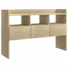 Aparador de madera contrachapada roble Sonoma 105x30x70 cm 2