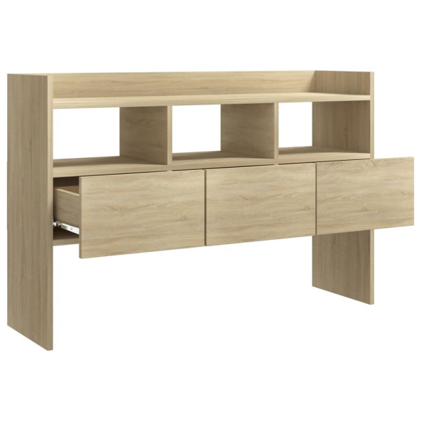 Aparador de madera contrachapada roble Sonoma 105x30x70 cm M 5