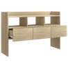 Aparador de madera contrachapada roble Sonoma 105x30x70 cm 5