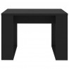 Mesa de apoio 50x50x35 cm derivados de madeira preto 5