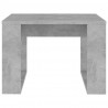 Mesa de apoio 50x50x35 cm derivados de madeira cinzento cimento 5