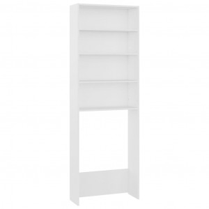 Armario de lavadora blanco 64x24x190 cm H