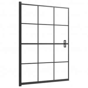 Divisória de chuveiro ESG 100x140 cm preto H