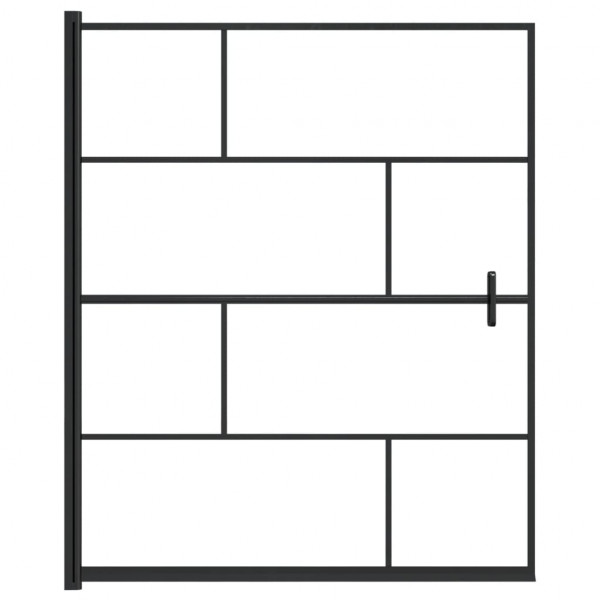 Divisória de chuveiro ESG 116x140 cm preto M 3