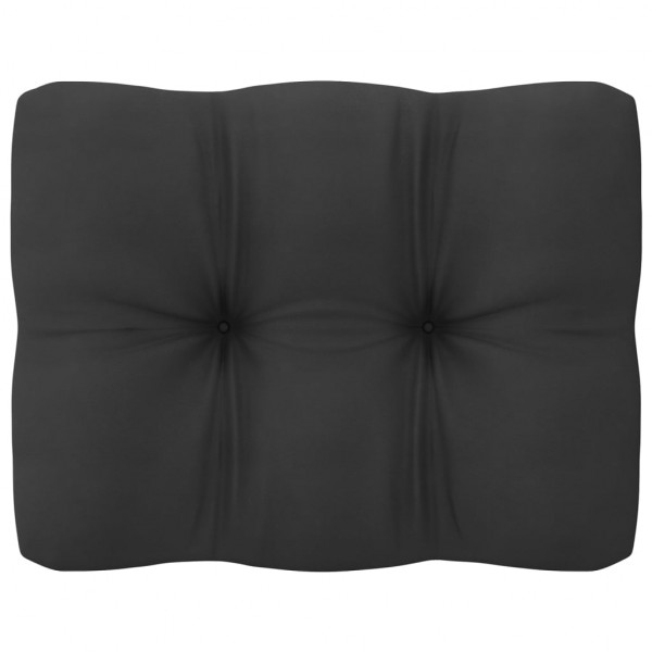 6 pcs conjunto lounge de jardim c/ almofadões pinho maciço M 5