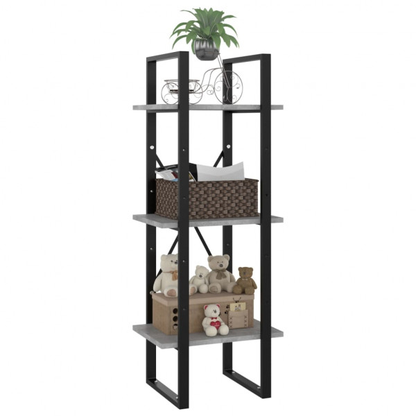 Estante c/ 3 prateleiras derivados de madeira cinzento M 4