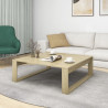 Mesa de centro madera contrachapada roble Sonoma 100x100x35 cm 3