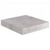 Prateleiras de parede 2 pcs 23x23.5x3.8cm MDF cinzento-cimento 4