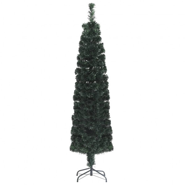 Árvore de Natal artificial fina c/ suporte 120 cm fibra ótica M 2