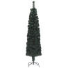 Árbol Navidad artificial estrecho soporte fibra óptica 240 cm 2