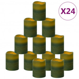 Velas sin llama luz LED 24 uds con mando a distancia H