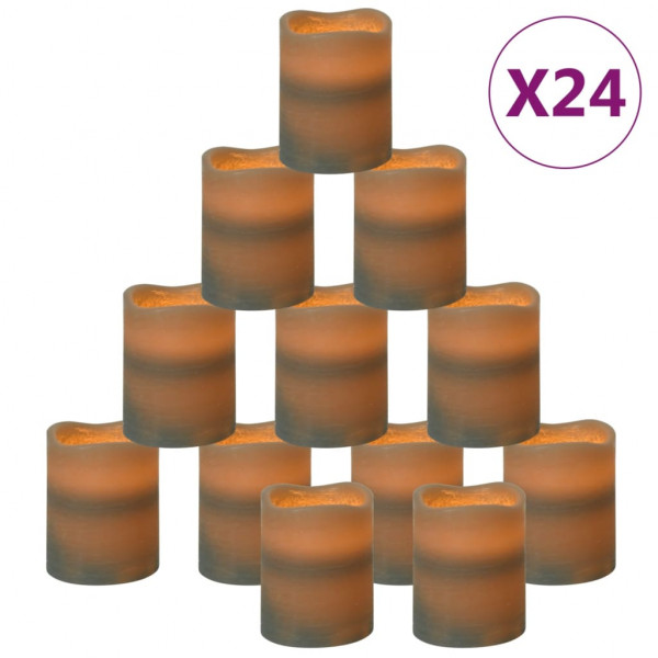 Velas sin llama luz LED 24 uds con mando a distancia M 2