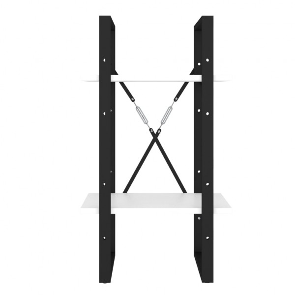 Estante com 2 prateleiras 40x30x70 cm derivados madeira branco M 5