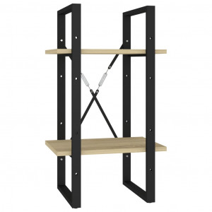 Estante c/ 2 prateleiras derivados de madeira carvalho sonoma H
