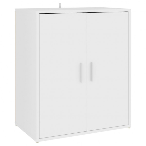 Mueble zapatero de aglomerado blanco 60x35x70 cm M 5