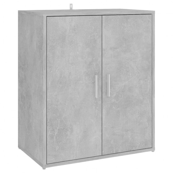 Mueble zapatero de aglomerado gris hormigón 60x35x70 cm M 5