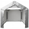 Tenda de armazenamento 180x180 cm aço galvanizado cinzento 3