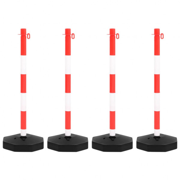 Conjunto de postes com corrente de plástico 10 m M 2