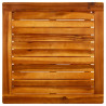 Mesa de centro de madera maciza de acacia 60x60x45 cm 4