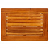 Mesa de centro de madera maciza de acacia 50x35x45 cm 4