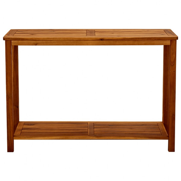 Mesa consola de jardín madera maciza de acacia 110x40x75 cm M 2
