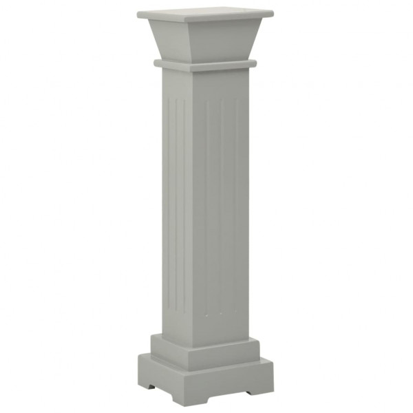 Suporte p/ plantas pilar quadrado 17x17x66 cm MDF cinzento M 2