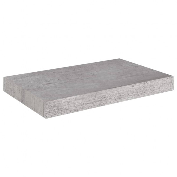 Estantes flotantes de pared 2 uds MDF gris hormigón 40x23x3.8cm M 4