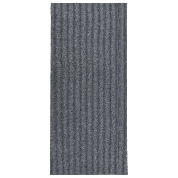 Alfombra de pasillo atrapa suciedad 100x250 cm gris D