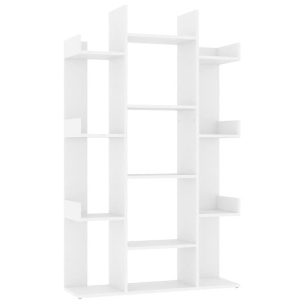 Estantería librería madera contrachapada blanco 86x25.5x140 cm M 2