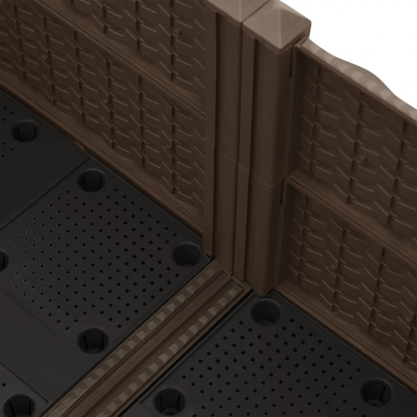 Canteiro elevado 80x80x38 cm polipropileno M 4