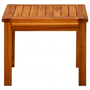 Mesa de centro de jardín madera maciza de acacia 45x45x36 cm H