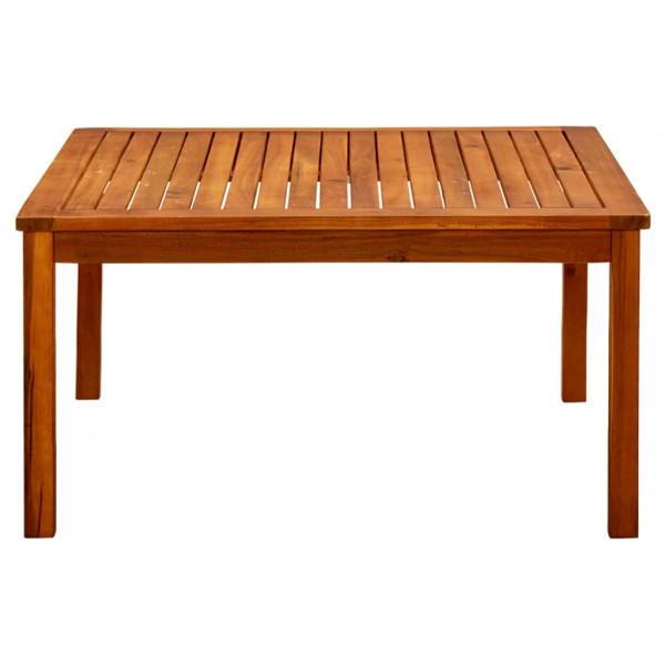Mesa de centro de jardín madera maciza de acacia 85x85x45 cm M 3