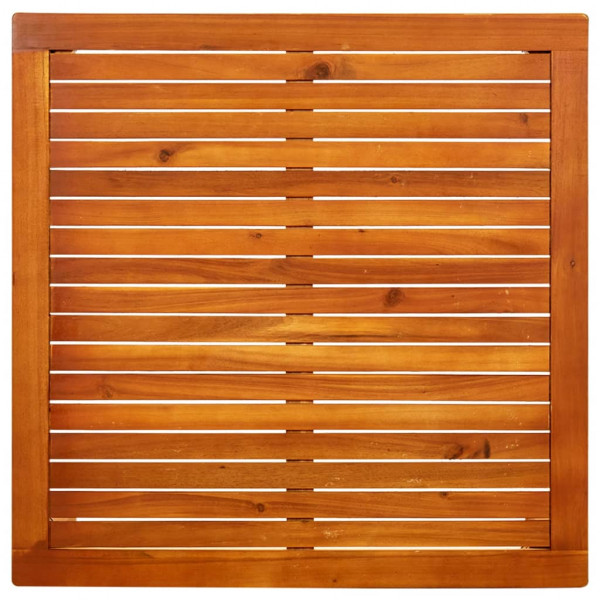 Mesa de centro de jardín madera maciza de acacia 85x85x45 cm M 4