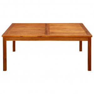 Mesa de centro de jardín madera maciza de acacia 110x110x45 cm H